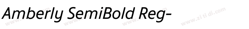 Amberly SemiBold Reg字体转换 Amberly SemiBold Reg字体转换